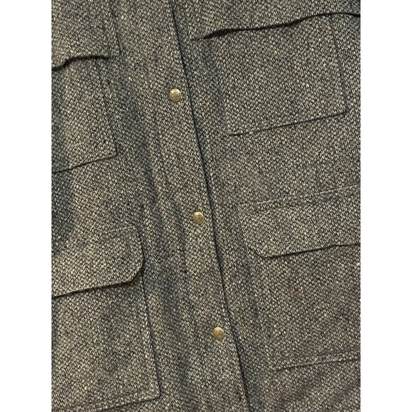 WOOLRICH Woman Vintage 80s Wool Tweed Coat Jacket Women’s Medium Made In USA Zip - Picture 2 of 14